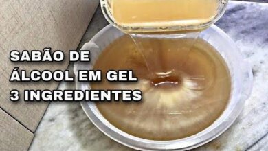 Sabão de Álcool em Gel Com 3 Ingredientes Para Limpeza Pesada