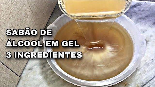 Sabão de Álcool em Gel Com 3 Ingredientes Para Limpeza Pesada