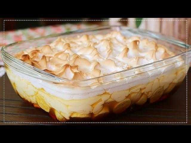 Sobremesa de Banana facil barata e deliciosa Sobremesa de Banana d