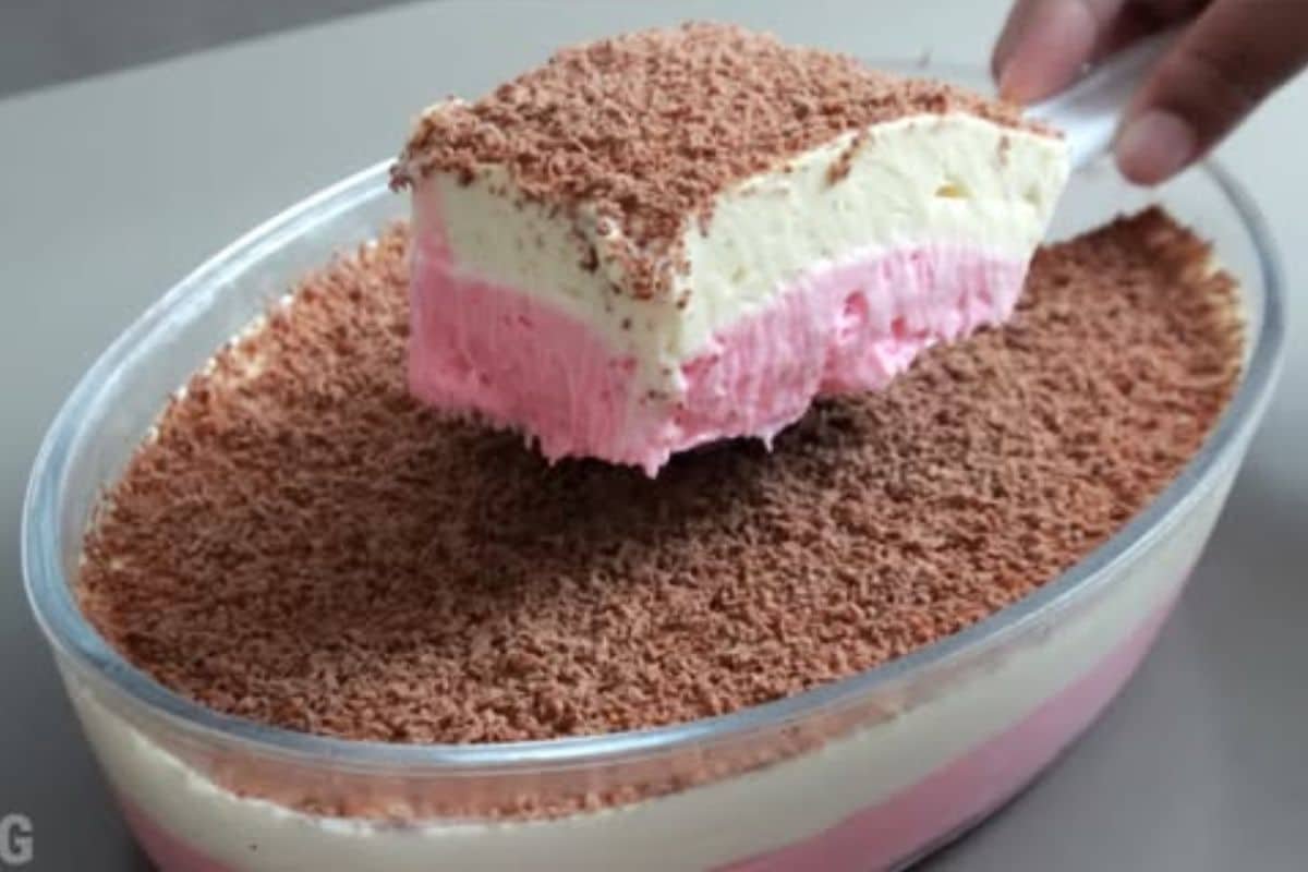 Sobremesa fácil e rápida de dois sabores que todo mundo vai te pedir a receita