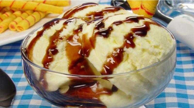 Sorvete de leite ninho, refrescante e delicioso d
