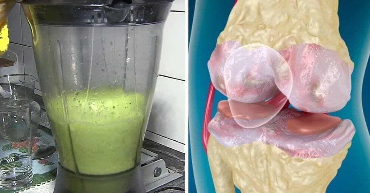 Suco de couve para dor nos ossos causada por artrite e artrose