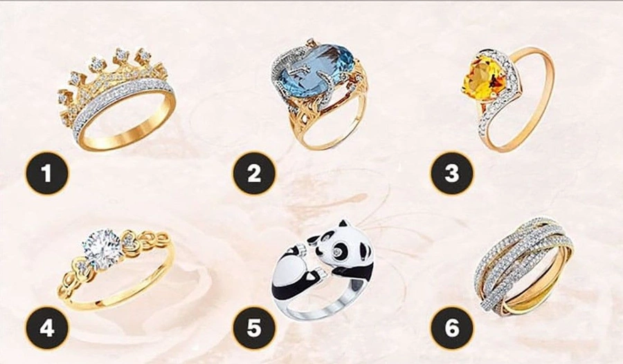 escolha um anel e descubra que tipo de mulher você é