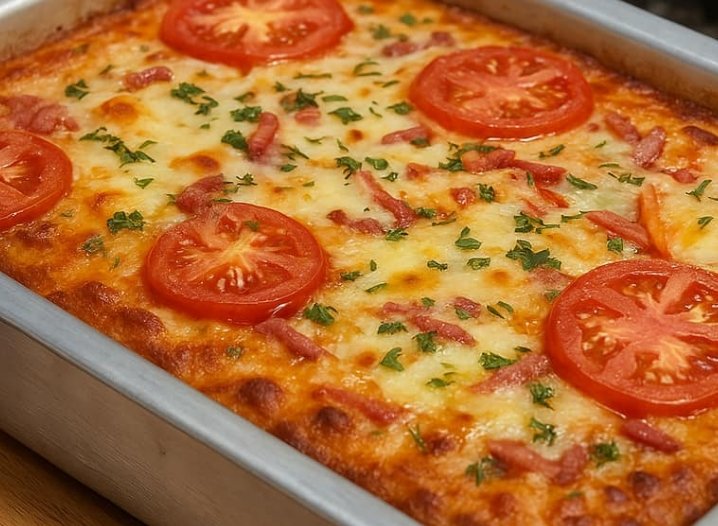 torta pizza de liquidificador
