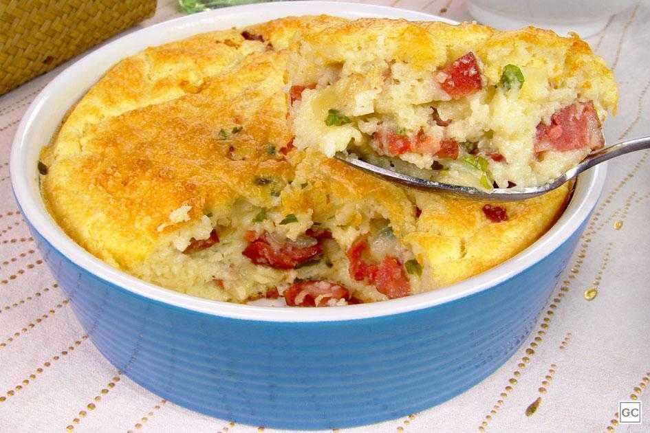 Torta de batata com calabresa Torta de batata com calabresa