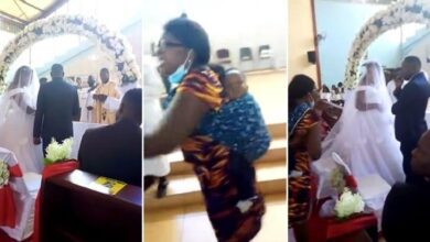 Vídeo mostra mulher invadindo casamento na hora do ‘sim’ para desmascarar o noivo: ‘É meu marido!’