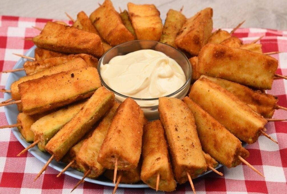 abobrinha no palito um delicioso aperitivo Abobrinha no palito