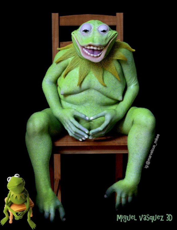 artista fez 16 versoes realistas de personagens desenhos animados