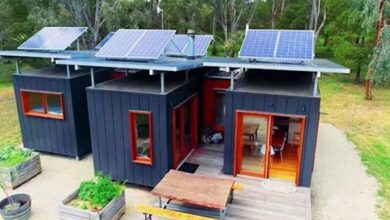 Australianos transformaram 3 contentores numa bonita casa sustentável