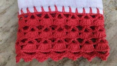 Bico de Crochê para Panos de Prato