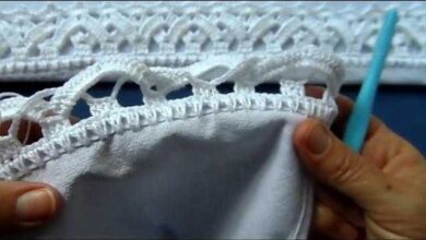 Bico em Crochê Transpassado | Bau das DICAS