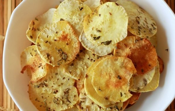Como fazer chips de batata doce