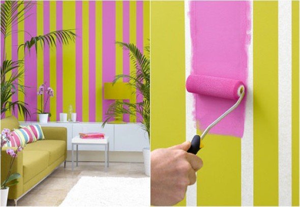 como fazer estampas geometricas nas paredes