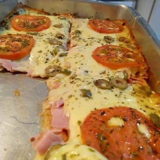 como fazer pizza de pão de forma