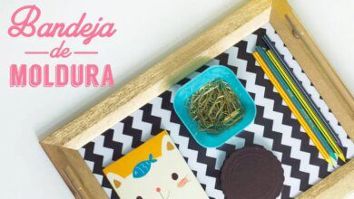 Como fazer uma bandeja com um porta-retrato