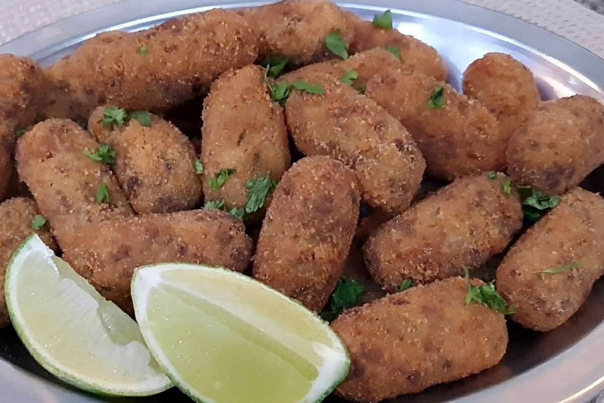 croquete de carne moida saboroso e facil de fazer Croquete de carne moída saboroso e fácil de fazer