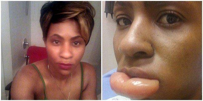 ela usou batom de uma marca famosa o resultado foi Ela usou batom de uma marca famosa, o resultado foi um desastre