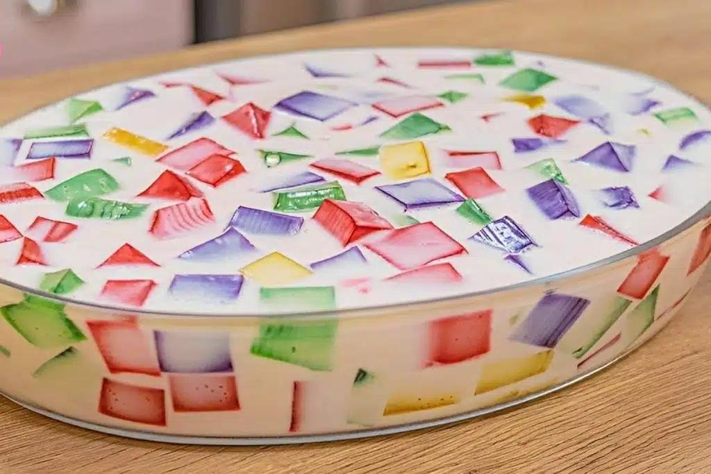 gelatina colorida cremosa e uma receita muito bonita gostosa e Gelatina colorida cremosa é uma receita muito bonita, gostosa e fácil de fazer