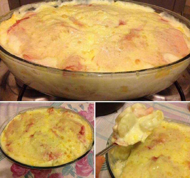 lasanha de batata com molho branco Lasanha de Batata com Molho Branco