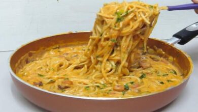 Macarrão cremoso mais rápido do mundo