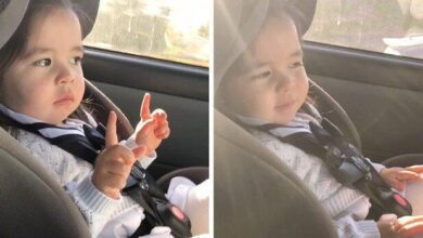 O vídeo desta menininha fofa esperando o momento certo da música para “explodir” se tornou viral