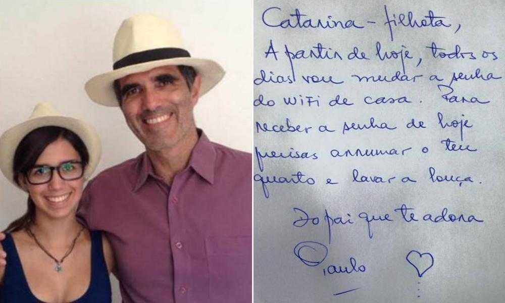 pai corta wi fi ate que filha arrume o quarto e Pai corta wi-fi até que filha arrume o quarto e lave a louça e bilhete viraliza