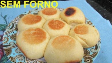 Pão de frigideira feito na boca do fogão sem forno e assa em 15 minutos