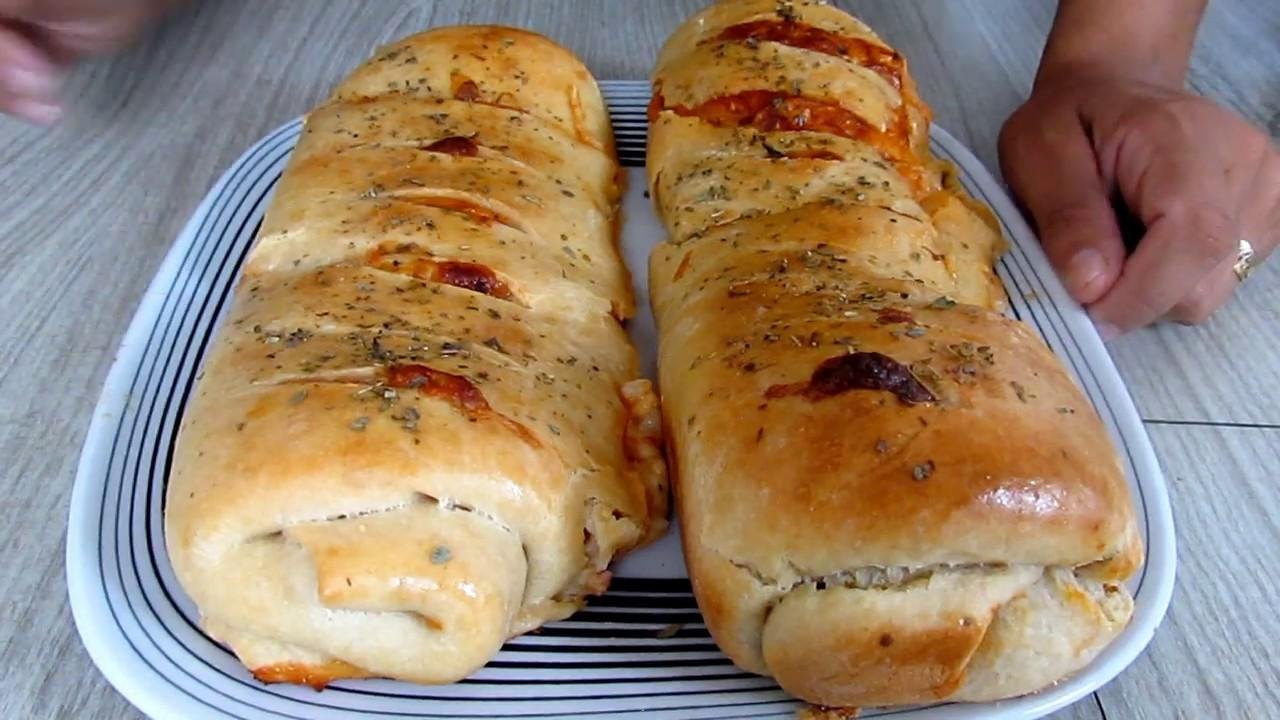 pao segura marido de calabresa fofinho e bem recheado Pão segura marido de calabresa d