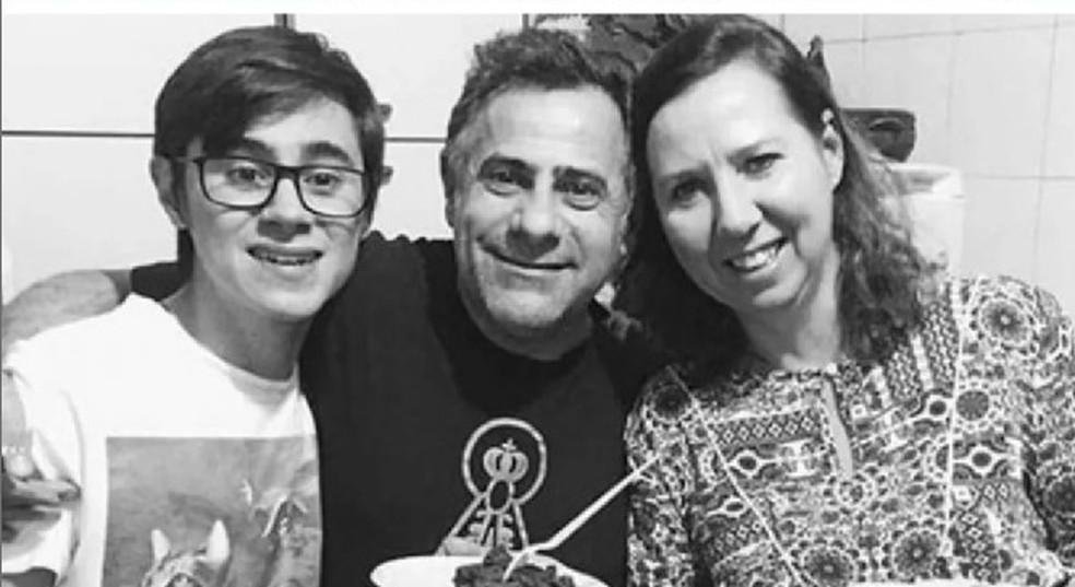 Rafael Henrique Miguel e os pais dele Joo Alcisio Miguel e Miriam Selma Silva Miguel Foto ReproduoTV Globo e Arquivo pessoal