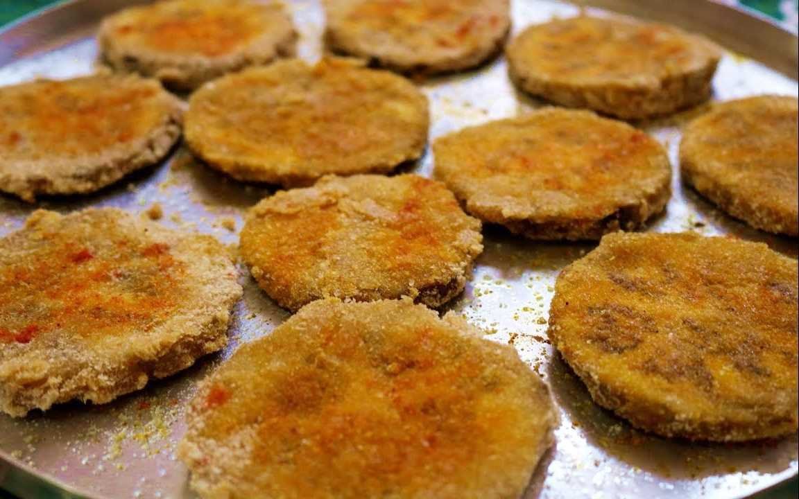 receita de berinjela empanada ao forno Berinjela empanada ao forno