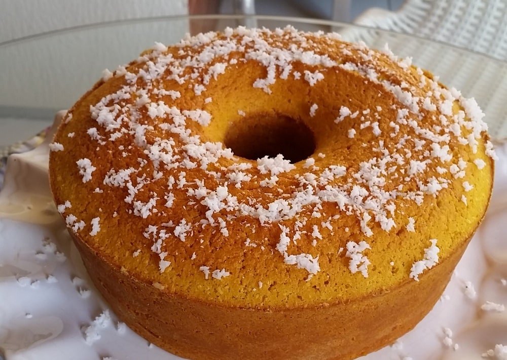 Receita de Bolo de Abóbora com Coco