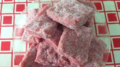 Receita de Doce de Banana com Gelatina de Morango