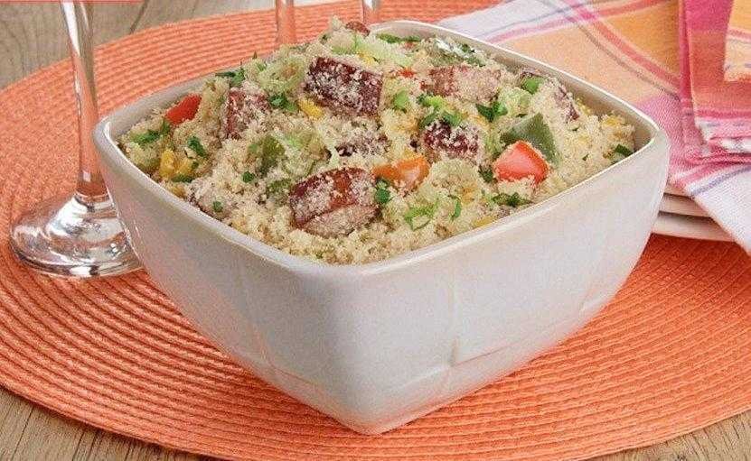 Receita de Farofa de calabresa e alho poró 1 Receita de Farofa de calabresa e alho poró