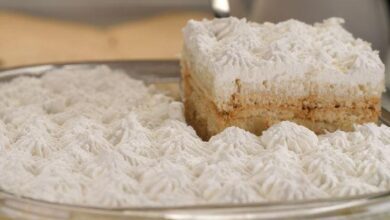 Receita de Pavê de Bolacha Maizena Simples