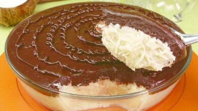 Receita de prestígio gelado na travessa cremoso