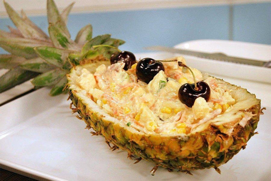 Receita de salpicão com abacaxi