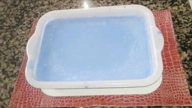 Sabão caseiro de anil sem soda