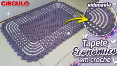 Tapete em Crochê Fácil – Passo a Passo