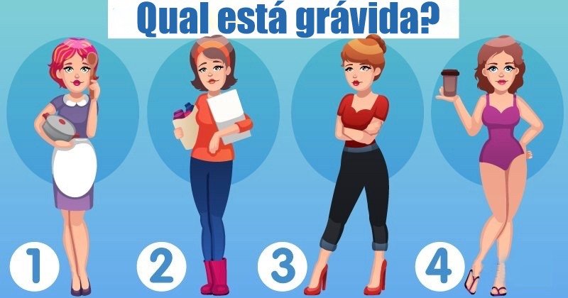 teste sua intuicao qual dessas mulheres esta gravida