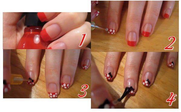 unhas inspiradas na minnie mouse Unhas inspiradas na Minnie Mouse