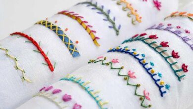 14 bordas bordados à mão para iniciantes