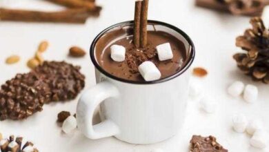 Chocolate quente com canela