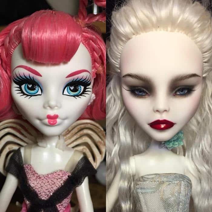 1596918523 551 Artista retira a maquiagem de bonecas e as recria com