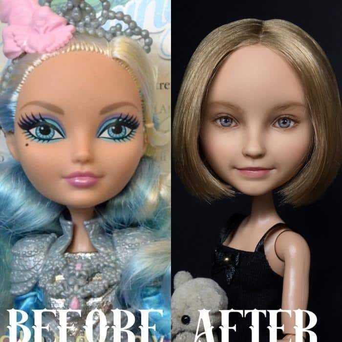 1596918530 793 Artista retira a maquiagem de bonecas e as recria com