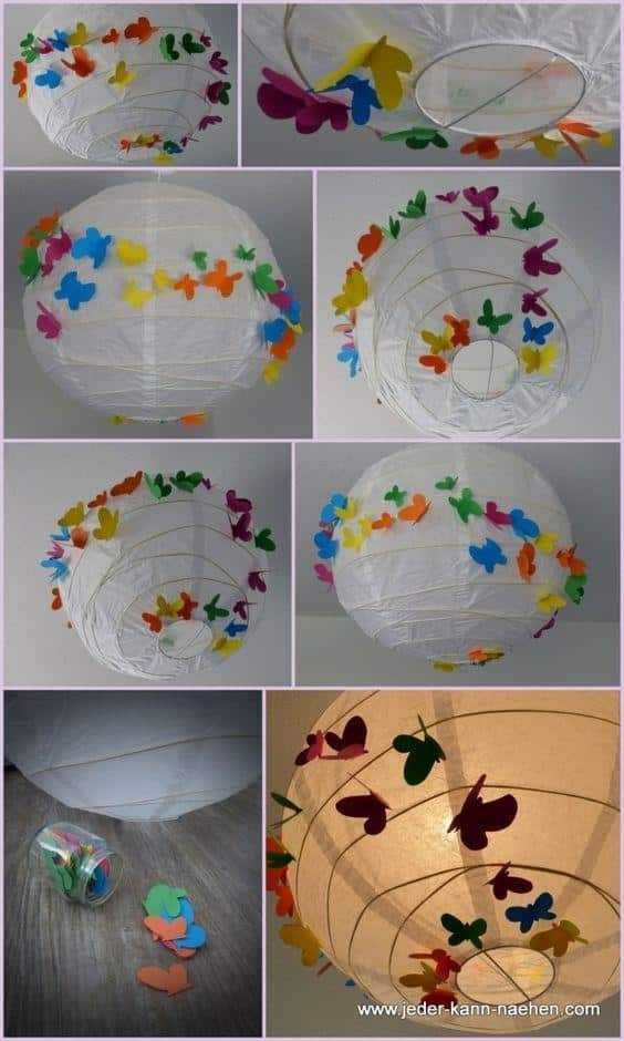 1751399190 539 como fazer luminaria de papel de arroz decoração de lanterna com borboletas de papel