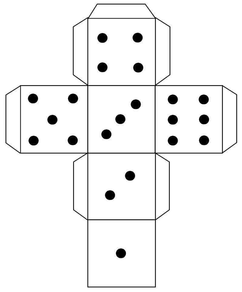 1751423279 630 como fazer um dado Molde para dado de papel