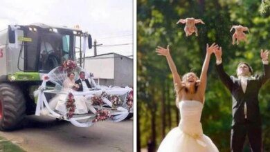 15 Fotos de casamento que chamaram a atenção pela esquisitice