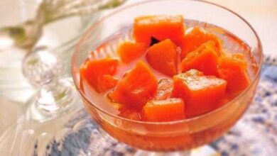 Receita de Doce de abóbora em pedaços