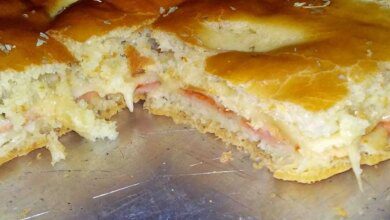 Pão de Assadeira Recheado