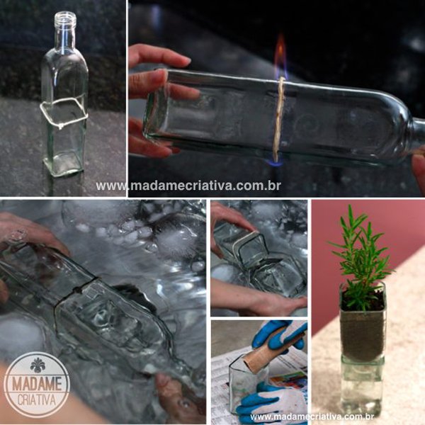 como fazer garrafa de vidro cortada como fazer garrafa de vidro cortada